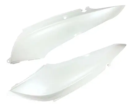 Tampa Lateral Sportive Honda Biz 110 2018 a 2020 Branco Par