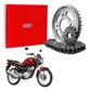 Kit Relação Honda Titan  150 04 à 15/Fan 150 09 à 15 Vaz Aço 1045