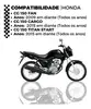 Kit Relação Honda Titan  150 04 à 15/Fan 150 09 à 15 Vaz Aço 1045