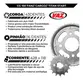 Kit Relação Honda Titan  150 04 à 15/Fan 150 09 à 15 Vaz Aço 1045