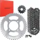 Kit Relação Yamaha Ybr 125 03 à 08/Ybr Factor 09 à 15 Vaz Aço 1045