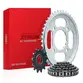 Kit Relação Transmissão Honda Biz 100 2012 a 2015 (Aço 1045 + Pinhão 14D + Coroa 34D + Corrente 428) VAZ