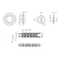 Kit Relação Transmissão Honda Biz 100 2012 a 2015 (Aço 1045 + Pinhão 14D + Coroa 34D + Corrente 428) VAZ