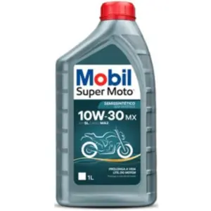 Óleo Motor 4 Tempo  Mobil 10w30 Super Moto MX 1 Litro