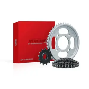 Kit Relação Honda Biz 100 1998 à 2005 Vaz Aço 1045
