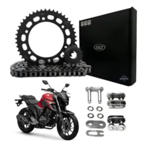 Kit Relação VAZ Yamaha Fazer 250 2018 a 2020 Com Retentor Aço 1045