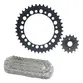Kit Relação VAZ Honda NX 400 Falcon 2000 a 2015 Com Retentor Aço 1045