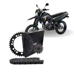 Kit Relação VAZ Yamaha XTZ 250 Lander 2006 a 2008 Com Retentor Aço 1045
