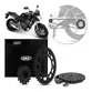 Kit Relação Transmissão Honda CB 600 2008 à 2014 COM RETENTOR (Aço 1045 + Pinhão 16D + Coroa 43D + Corrente 525) VAZ