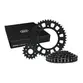 Kit Relação Transmissão Honda CB 600 2008 à 2014 COM RETENTOR (Aço 1045 + Pinhão 16D + Coroa 43D + Corrente 525) VAZ