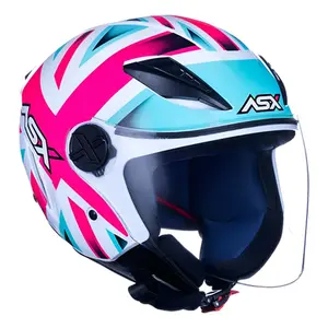 Capacete Aberto Asx City Air Kingdom Uk Brilho