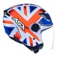Capacete Aberto Asx City Air Kingdom Uk Brilho
