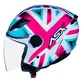 Capacete Aberto Asx City Air Kingdom Uk Brilho