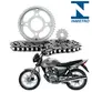 Kit Relação Transmissão Honda Titan 150 2004 à 2015 Fan 150 2009 à 2015 (Aço 1045 + Pinhão 16D + Coroa 43D + Corrente 428) PANDAO