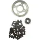 Kit Relação Transmissão Honda Titan 150 2004 à 2015 Fan 150 2009 à 2015 (Aço 1045 + Pinhão 16D + Coroa 43D + Corrente 428) PANDAO