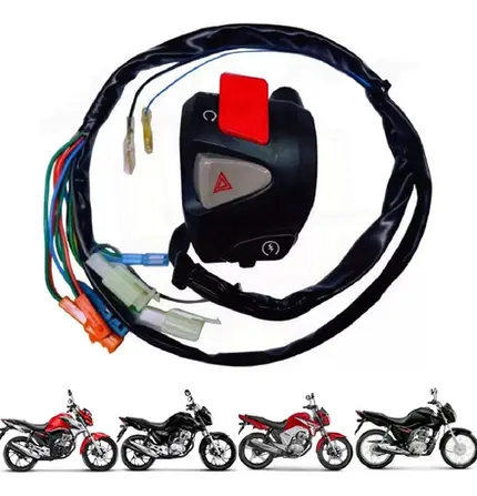 Punho de Partida Honda Titan 150 2014 + Titan Fan Start 160 Lado Direito (Emergência + Start Stop + Pisca Alerta) Pandão