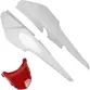 Rabeta Lateral Sportive Honda CG Titan 150 2015 Branco Central Vermelho