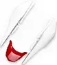Rabeta Lateral Sportive Honda CG Titan 150 2015 Branco Central Vermelho