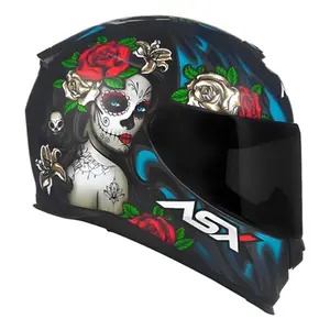 Capacete Moto Asx Eagle Catrina Fechado Preto Fosco Inmetro