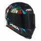 Capacete Moto Asx Eagle Catrina Fechado Preto Fosco Inmetro