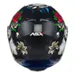 Capacete Moto Asx Eagle Catrina Fechado Preto Fosco Inmetro