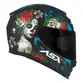 Capacete Moto Asx Eagle Catrina Fechado Preto Fosco Inmetro