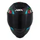Capacete Moto Asx Eagle Catrina Fechado Preto Fosco Inmetro