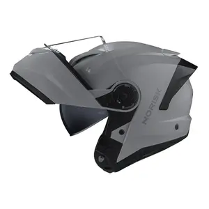 Capacete Moto Modular NoRisk Force II Monocolor (Com Óculos Fumê Interno)