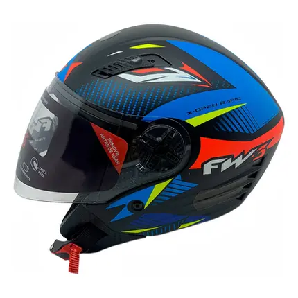 Capacete Aberto Fw3 X Open Up Rapid  Com Óculos
