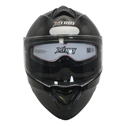 Capacete Articulado Ebf Xtroy Solid C/ Óculos Interno Preto