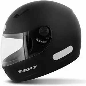 Capacete EBF New 7 Solid Preto Fosco Fechado Inmetro