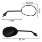 Espelho Retrovisor AWA Modelo Original YBR 125 Par