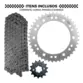 Kit Relação Transmissão Fz15 Fazer 150 14x41 Vaz 2023 À 2026 Prateado