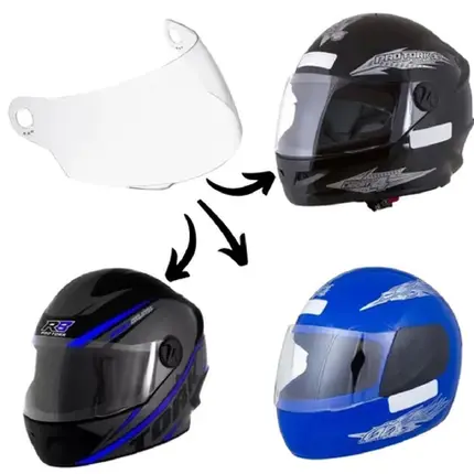 Viseira para Pro Tork Liberty Four / New Liberty Four / R8 Cristal 2.0 Original