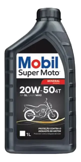 Óleo Motor 4 Tempo Mobil 20w50 Mineral 1 Litro
