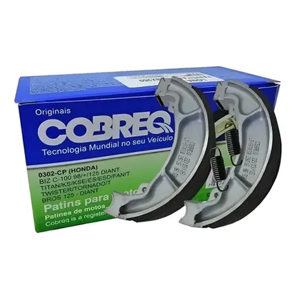 Lona Freio Cobreq Honda Titan Traseiro 2000 à 2016/Lead/Dianteiro 1983 à 2016/Biz 100/125 STD