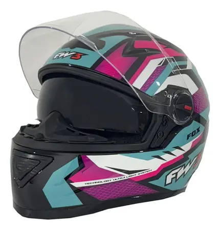 Capacete Fechado FW3 GTX Fox - Capacete Fechado FW3 GTX Fox - Fw3